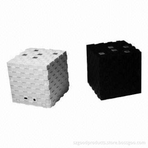 Magic Cube Bluetooth Speakers with 1,200mAh High Capacity Battery, Super Long Music Play Time